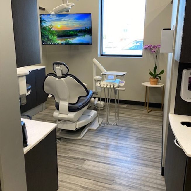 Dental office exam chair