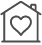 Animated house with a heart on it